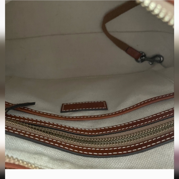 Dooney and Bourke Ostrich Hobo in the color Caramel EUC - Picture 9 of 9
